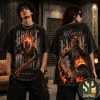 The Cure Garden Of Shadows Gothic Moon Rose Graphic T-Shirt The Cure Garden Of Shadows Gothic Moon Rose Graphic T-Shirt