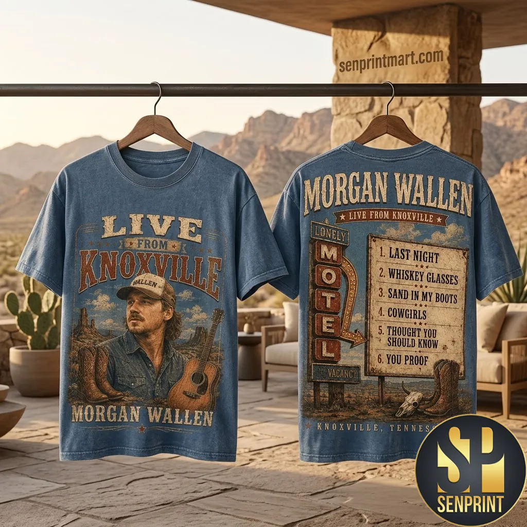 Morgan Wallen Live From Knoxville Vintage Style Country Music T-Shirt