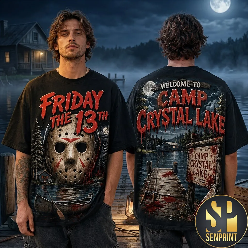 Friday The 13th Jason Voorhees Camp Crystal Lake 3D Graphic Shirt