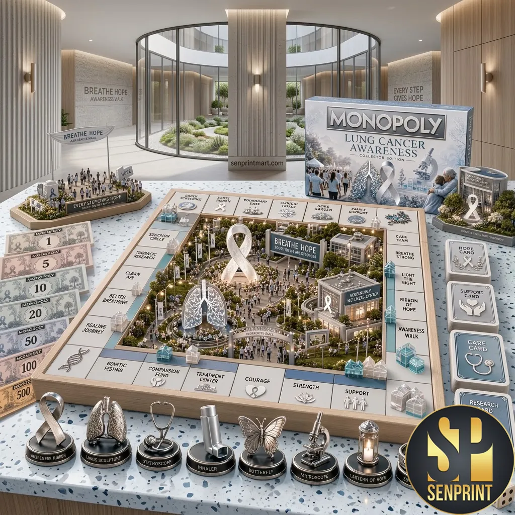 Monopoly Lung Cancer Awareness Collector Edition Board Game