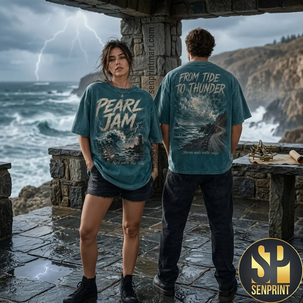 Pearl Jam From Tide To Thunder Vintage Graphic T-Shirt