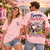 Snoopy For President Breast Cancer Awareness Pink Ribbon Vote Hope Wear Pink Patriotic Graphic T-Shirt