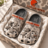 Cleveland Browns NFL Deer Camo Premium Dawg Pound 3D Charm Clogs