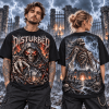 Disturbed Chained Reaper Apocalypse Heavy Metal Rock Band Graphic T-Shirt