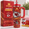Kansas City Chiefs Stanley Style Bling Rhinestone Bedazzled 40oz Insulated Travel Tumbler