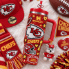 Kansas City Chiefs Stanley Style Bling Rhinestone Bedazzled 40oz Insulated Travel Tumbler