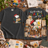 Snoopy Artist Earth Without Art Is Just Eh Vintage Graphic Art Lover Gift T-Shirt