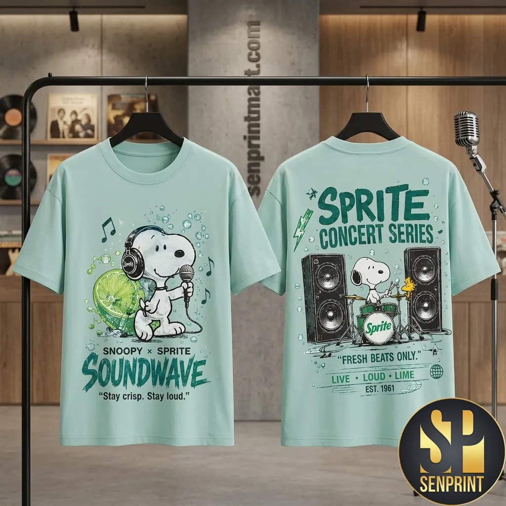 Snoopy Sprite Soundwave Concert Series Graphic T-Shirt