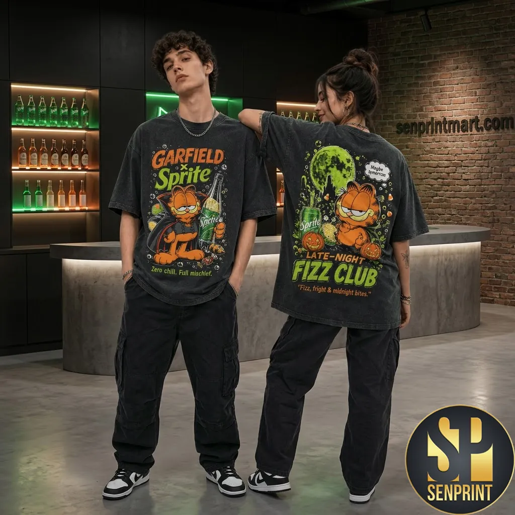 Garfield x Sprite Late Night Fizz Club Graphic T-Shirt