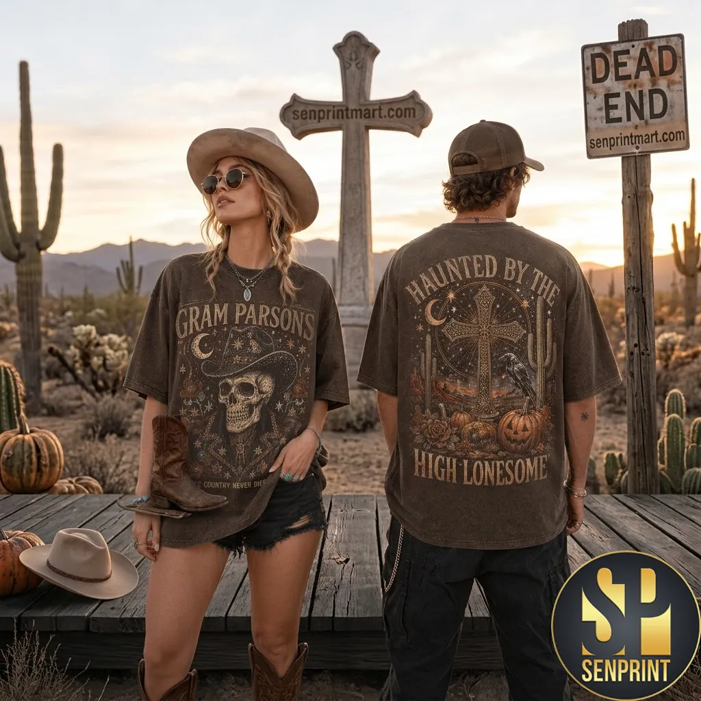 Gram Parsons Haunted By The High Lonesome Vintage Graphic Shirt