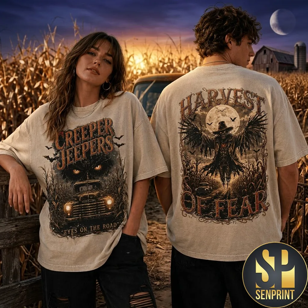 Creeper Jeepers Harvest Of Fear Horror Movie Graphic T-Shirt