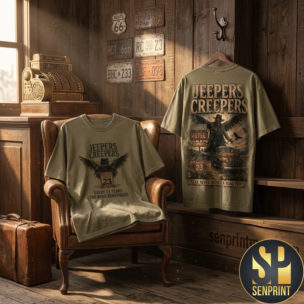 Jeepers Creepers Fear Never Misses A Road Trip Graphic T-Shirt