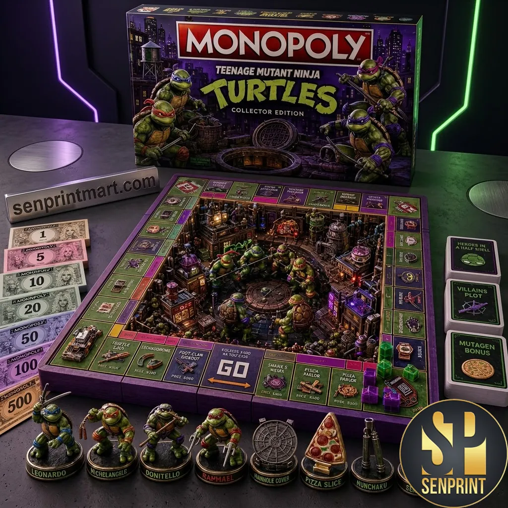 Teenage Mutant Ninja Turtles Monopoly Collector Edition Board Game