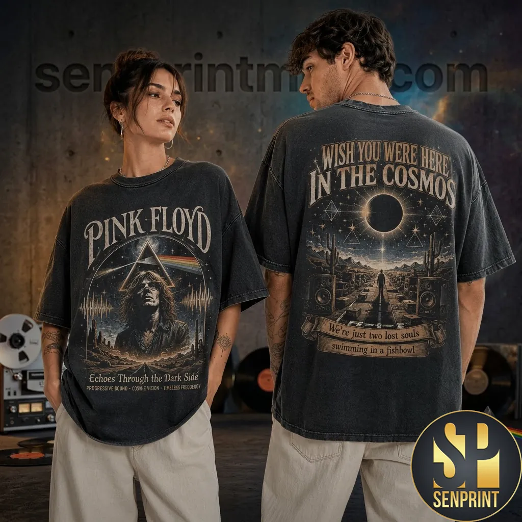 Pink Floyd Echoes Through The Dark Side Vintage Graphic T-Shirt