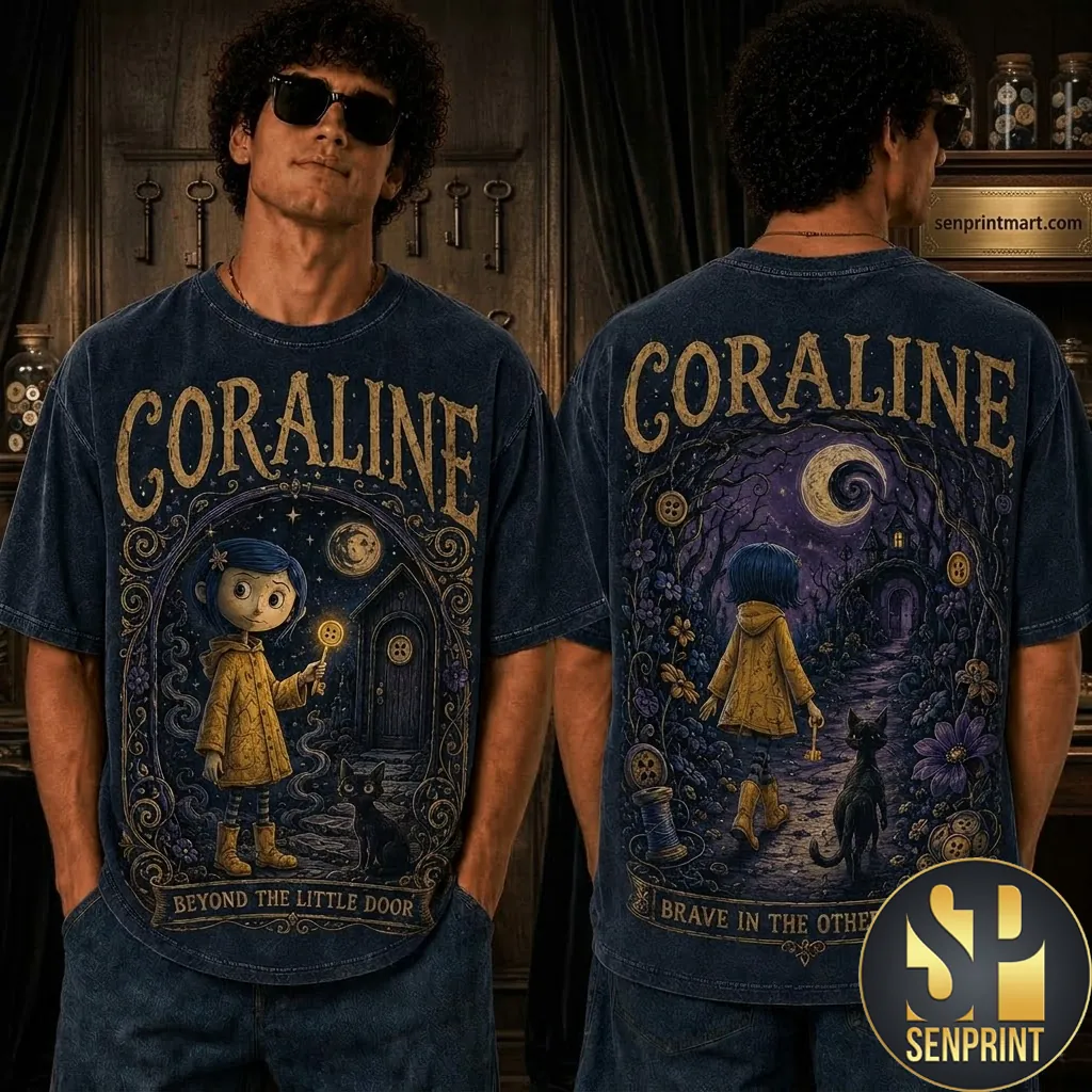Coraline Beyond The Little Door Graphic 3D T-Shirt