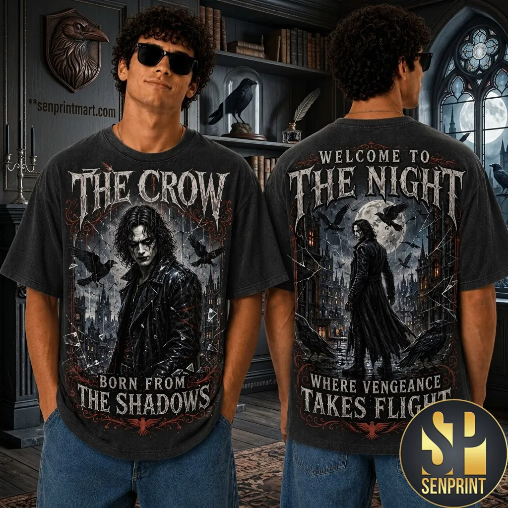 The Crow Born From The Shadows Graphic 3D T-Shirt