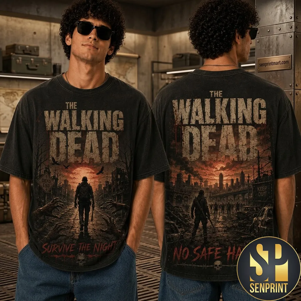 The Walking Dead Survive The Night Graphic Print T-Shirt