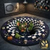 Dallas Cowboys Snoopy Halloween 3D Illusion Quilted Round Rug Dallas Cowboys Snoopy Halloween 3D Illusion Quilted Round Rug