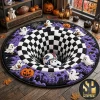 Buffalo Bills Michael Myers Halloween 3D Quilted Round Rug