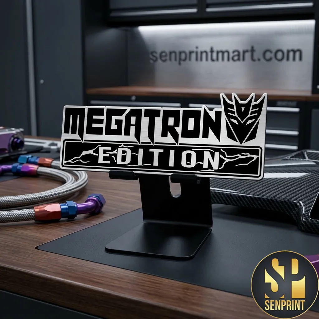 Megatron Edition Transformers Decepticon Metal Car Emblem