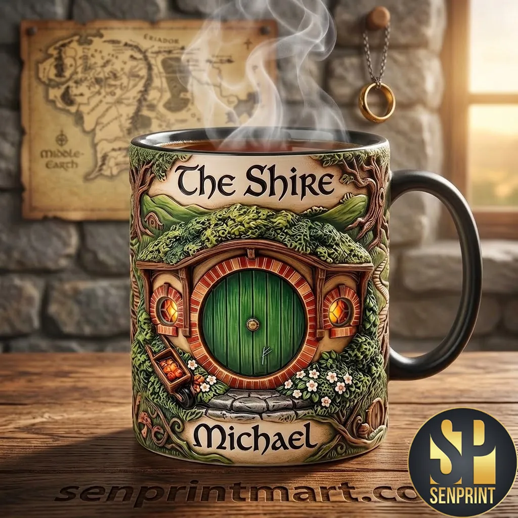 The Shire Fantasy Hobbit House Personalized Coffee Mug