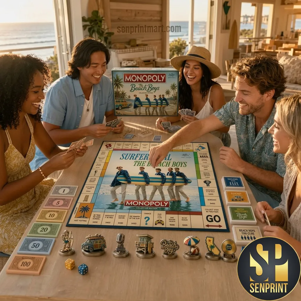 The Beach Boys Surfer Girl Collector Edition Monopoly Board Game