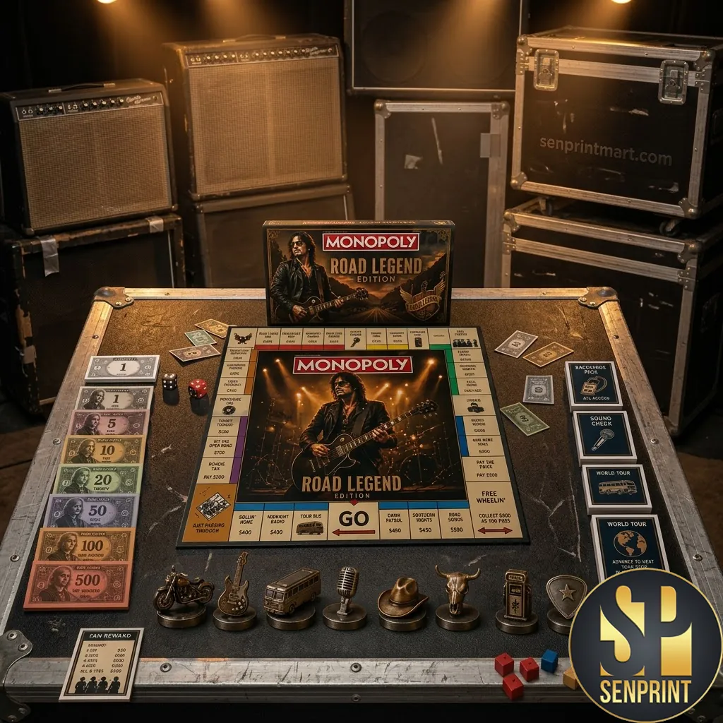 Monopoly Road Legend Edition Rock Music Themed Board Game