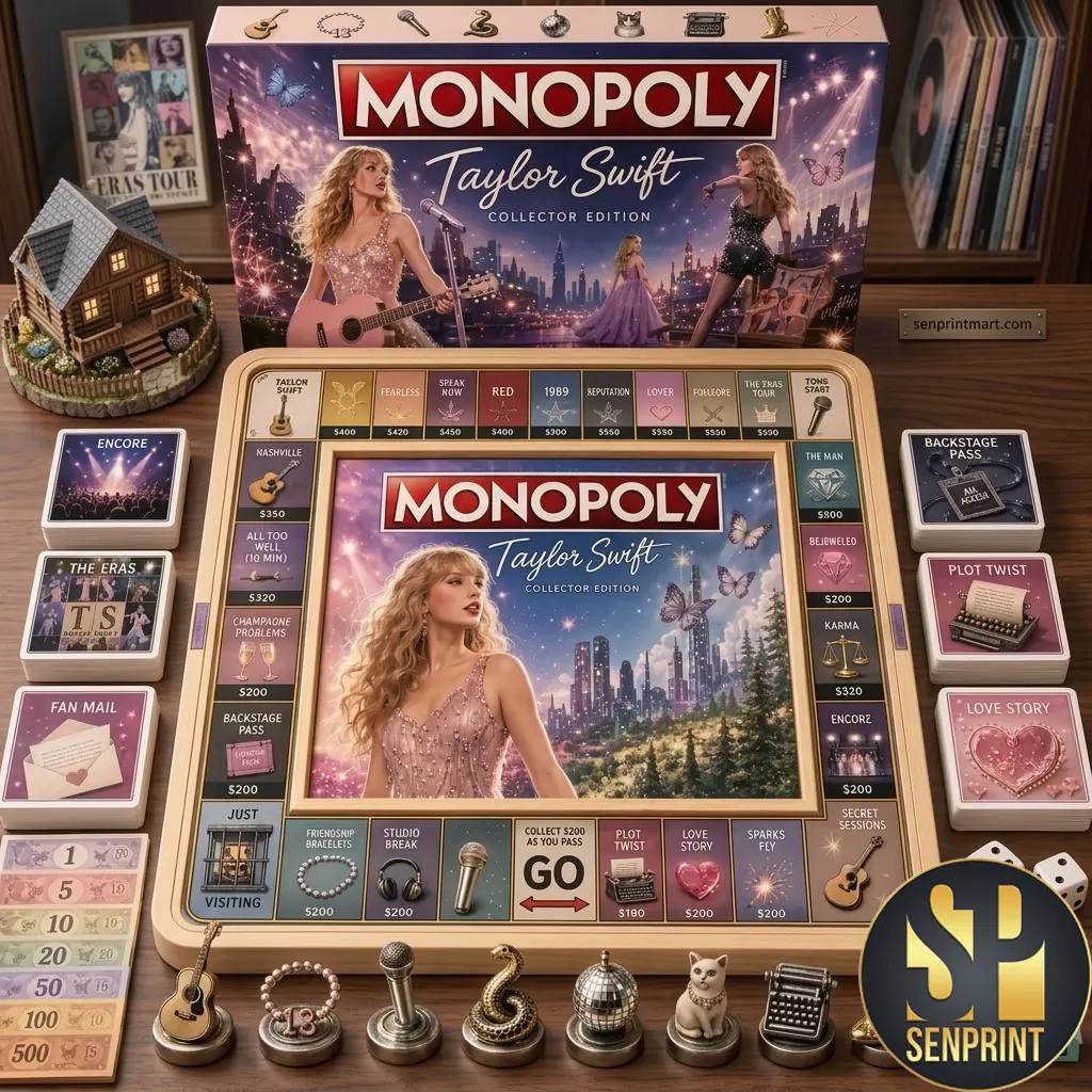 Taylor Swift Monopoly The Eras Tour Limited Collector Edition Board Game