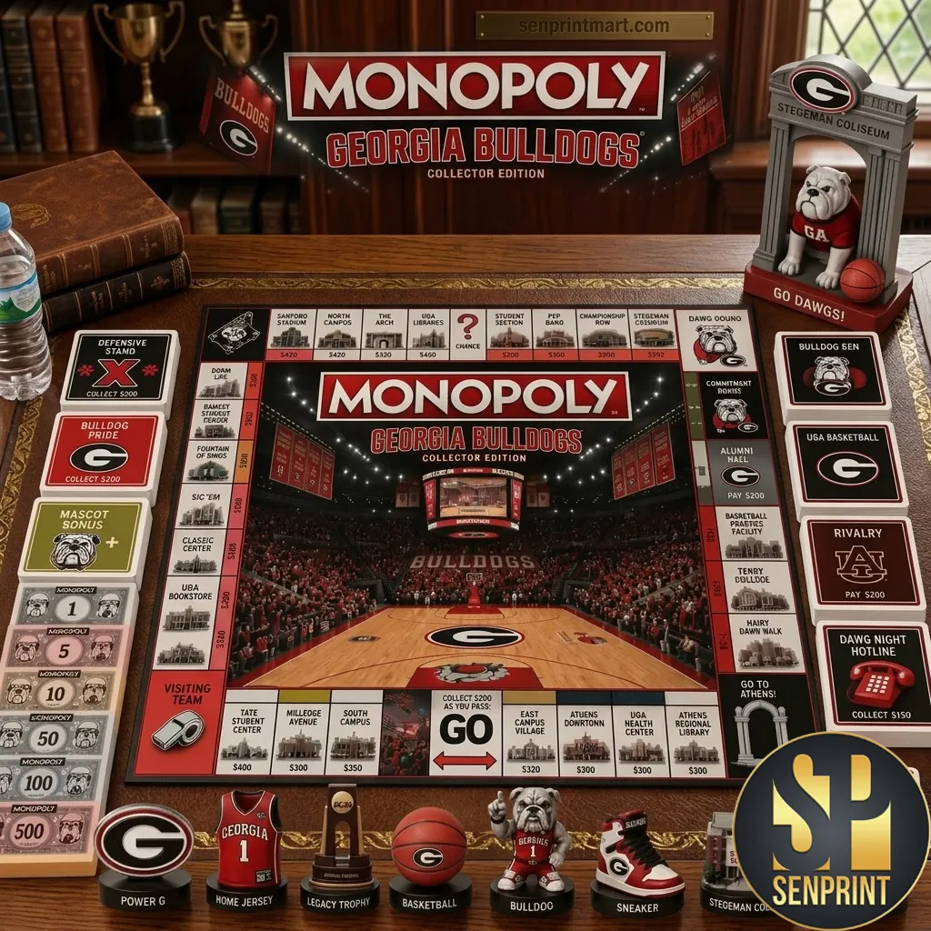 Georgia Bulldogs Monopoly Collector Edition Board Game