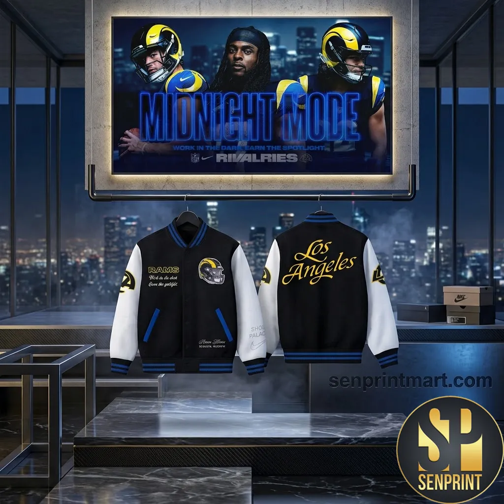 Los Angeles Rams Midnight Mode Rivalries Limited Edition Bomber Jacket