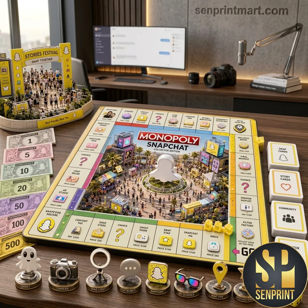 Monopoly Snapchat Collector Edition Premium Board Game