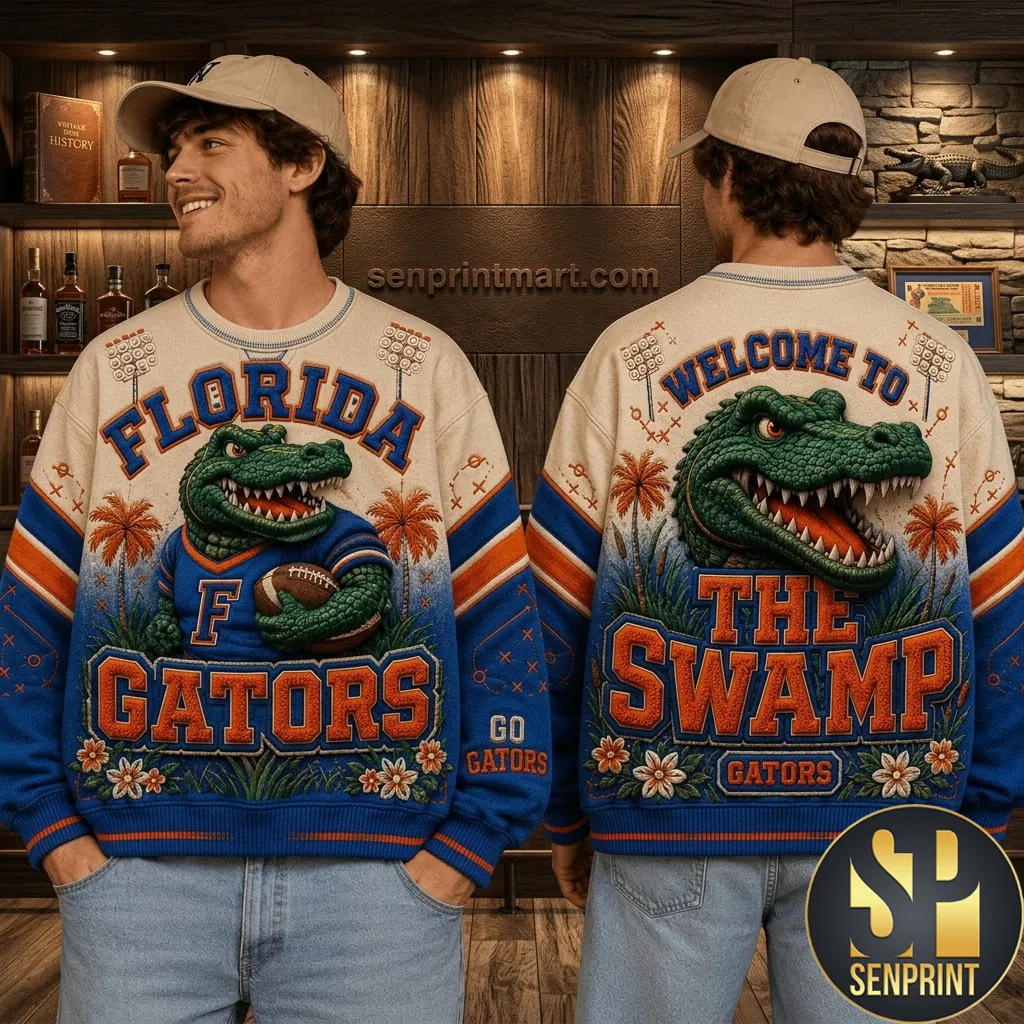 Florida Gators Welcome To The Swamp Premium Graphic Sweater
