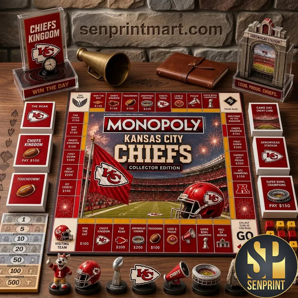 Kansas City Chiefs Monopoly Collector Edition Board Game