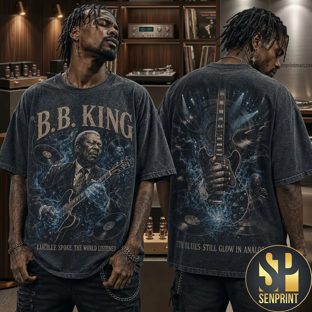BB King Lucille Legacy Vintage Style Graphic T-Shirt