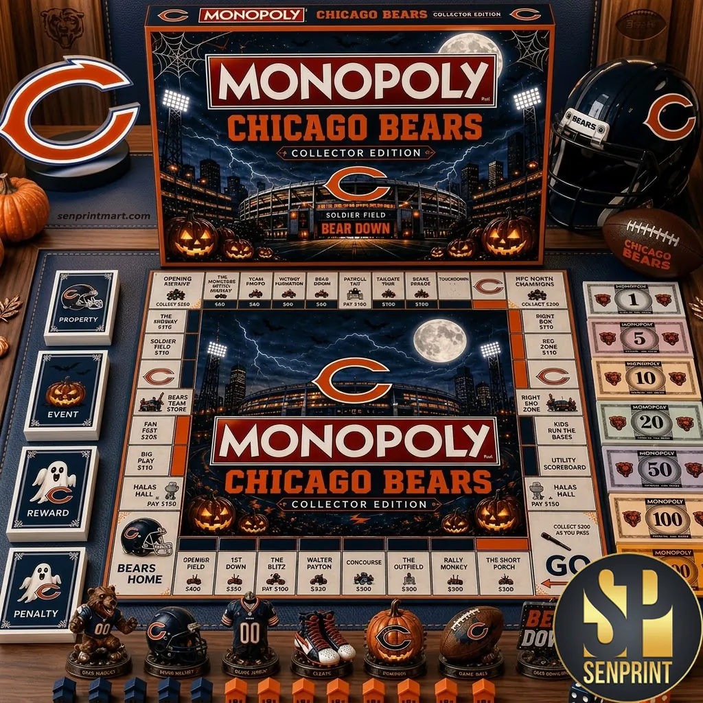 Chicago Bears Monopoly Collector Edition Board Game