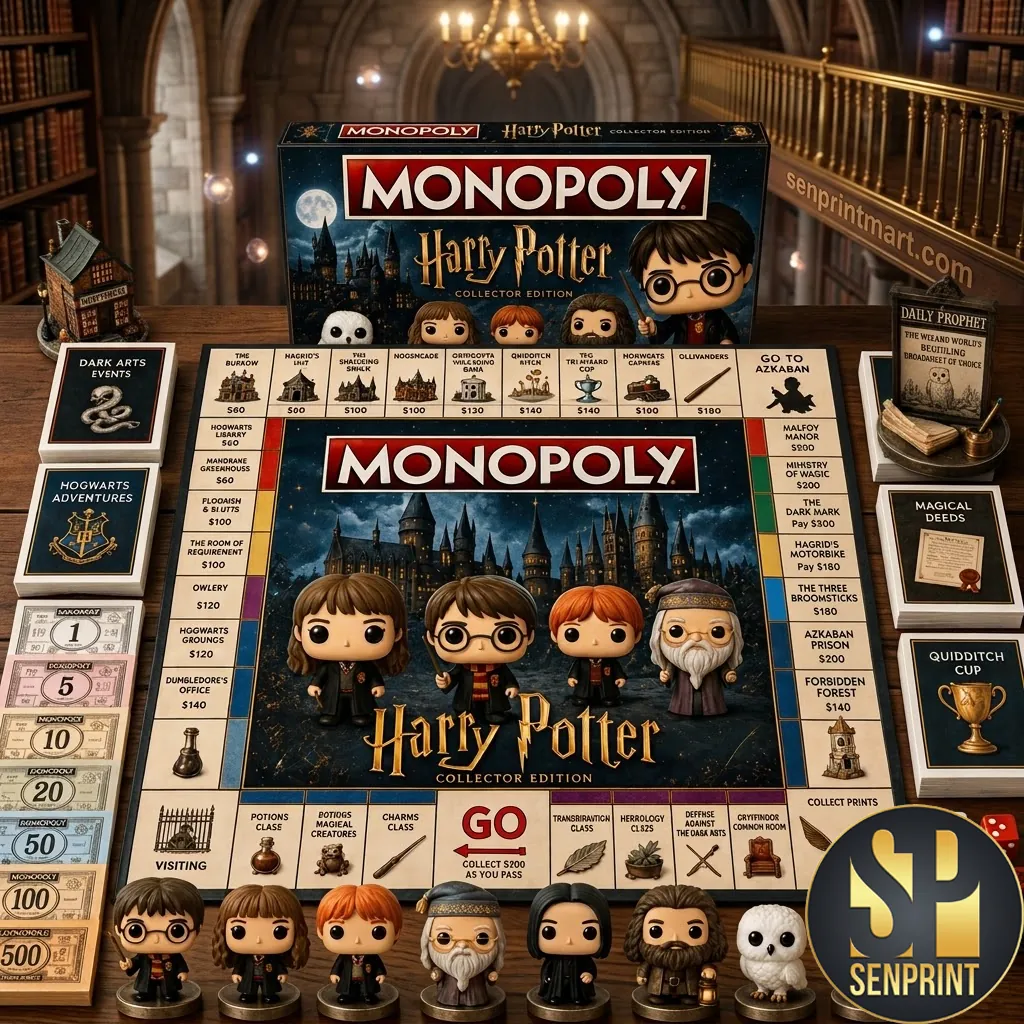 Harry Potter Monopoly Collector Edition Premium Board Game