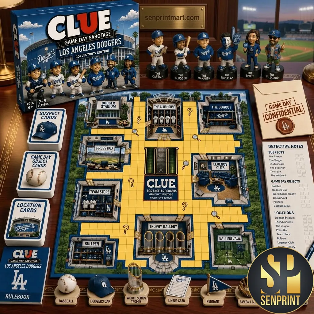 Los Angeles Dodgers Clue Game Day Sabotage Collector’s Edition Board Game