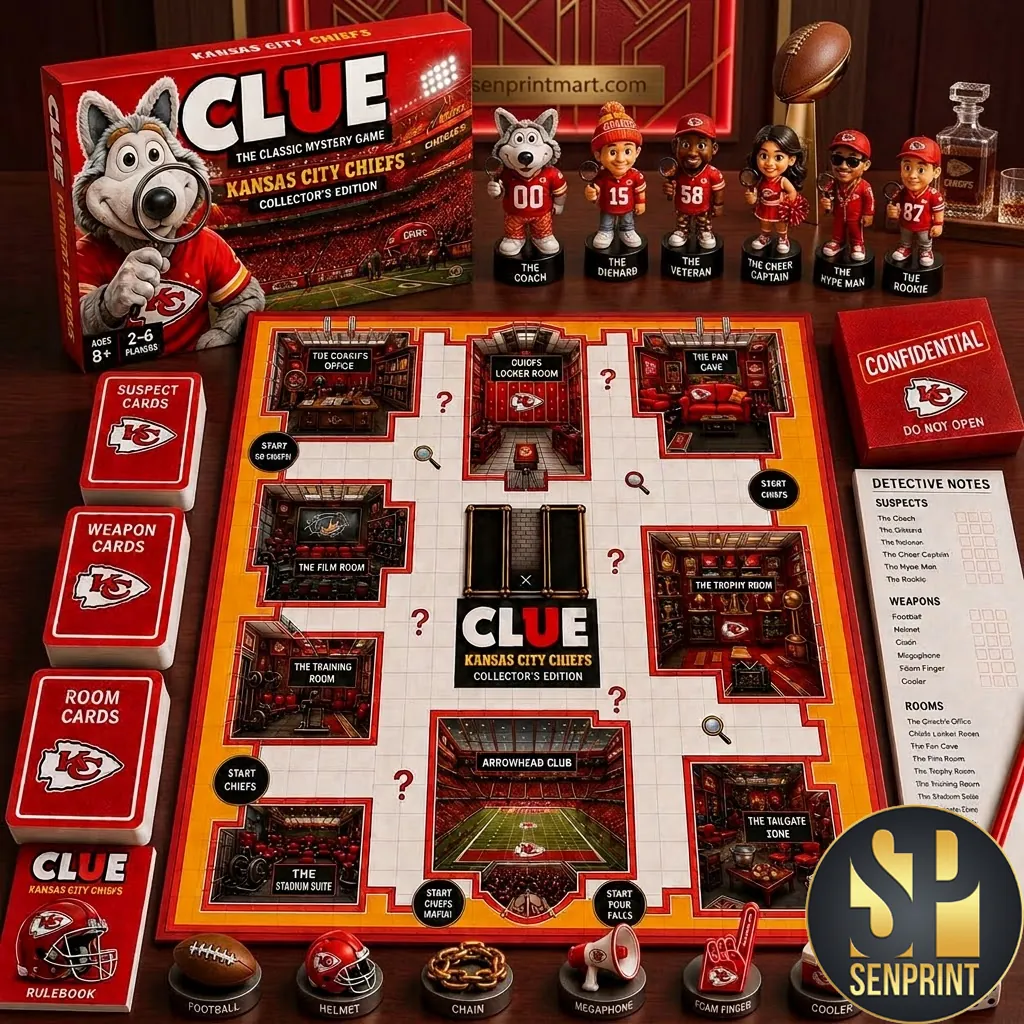 Kansas City Chiefs Clue Collector’s Edition Board Game