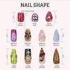 Pink October Breast Cancer Awareness Halloween Spooky Cute Pink Ribbon Ghost Pumpkin Press On Nails