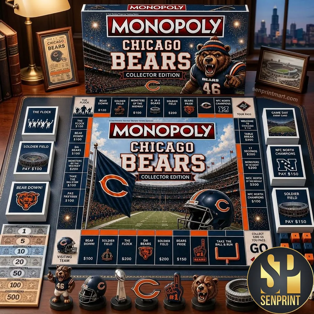 Chicago Bears Monopoly Collector Edition Board Game