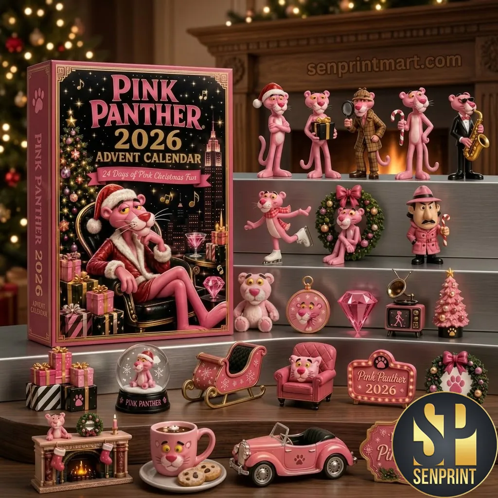 Pink Panther 2026 Christmas 24-Piece Miniature Advent Calendar