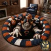 Pittsburgh Steelers Halloween 3D Illusion Round Area Rug Pittsburgh Steelers Halloween 3D Illusion Round Area Rug