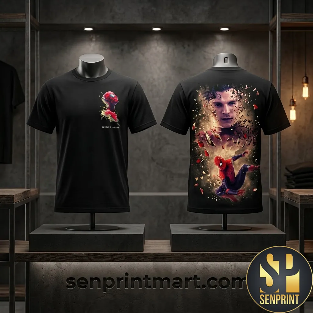Spider-Man Shattered Multiverse Graphic 3D Print T-Shirt