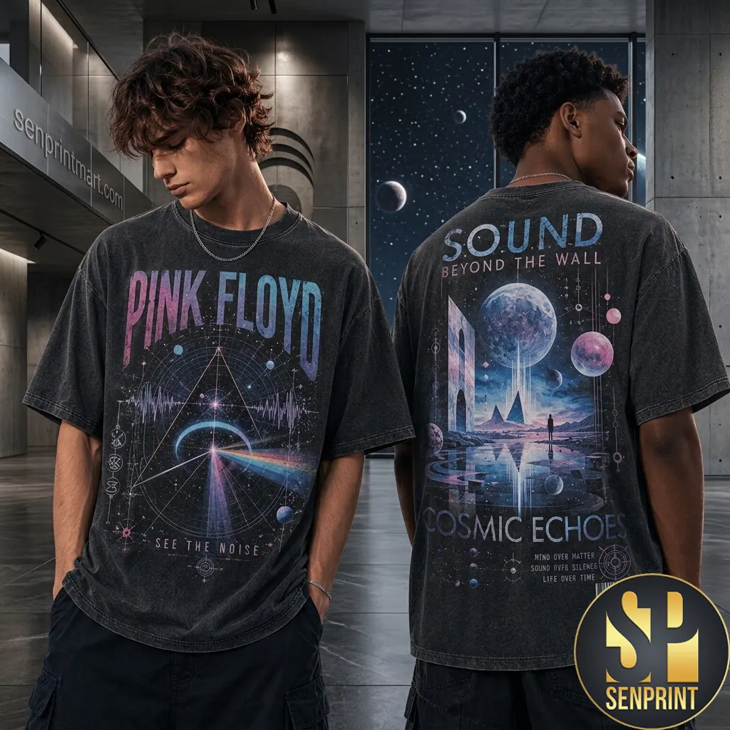 Pink Floyd Cosmic Echoes Sound Beyond The Wall Graphic T-Shirt
