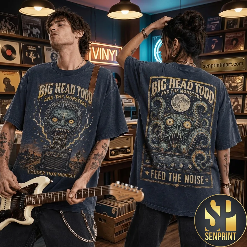 Big Head Todd and the Monsters Feed the Noise Vintage Graphic T-Shirt