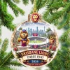 Brisbane Lions AFL 2026 Three Peat Commemorative Holiday Double Sided Acrylic Ornament