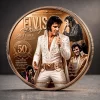 Elvis Presley 50th Anniversary 1977-2027 The King Gold Plated Collectible Commemorative Coin