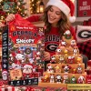 Georgia Bulldogs x Snoopy Peanuts 2026 24 Days Holiday Countdown Mini Figures Set Christmas Advent Calendar
