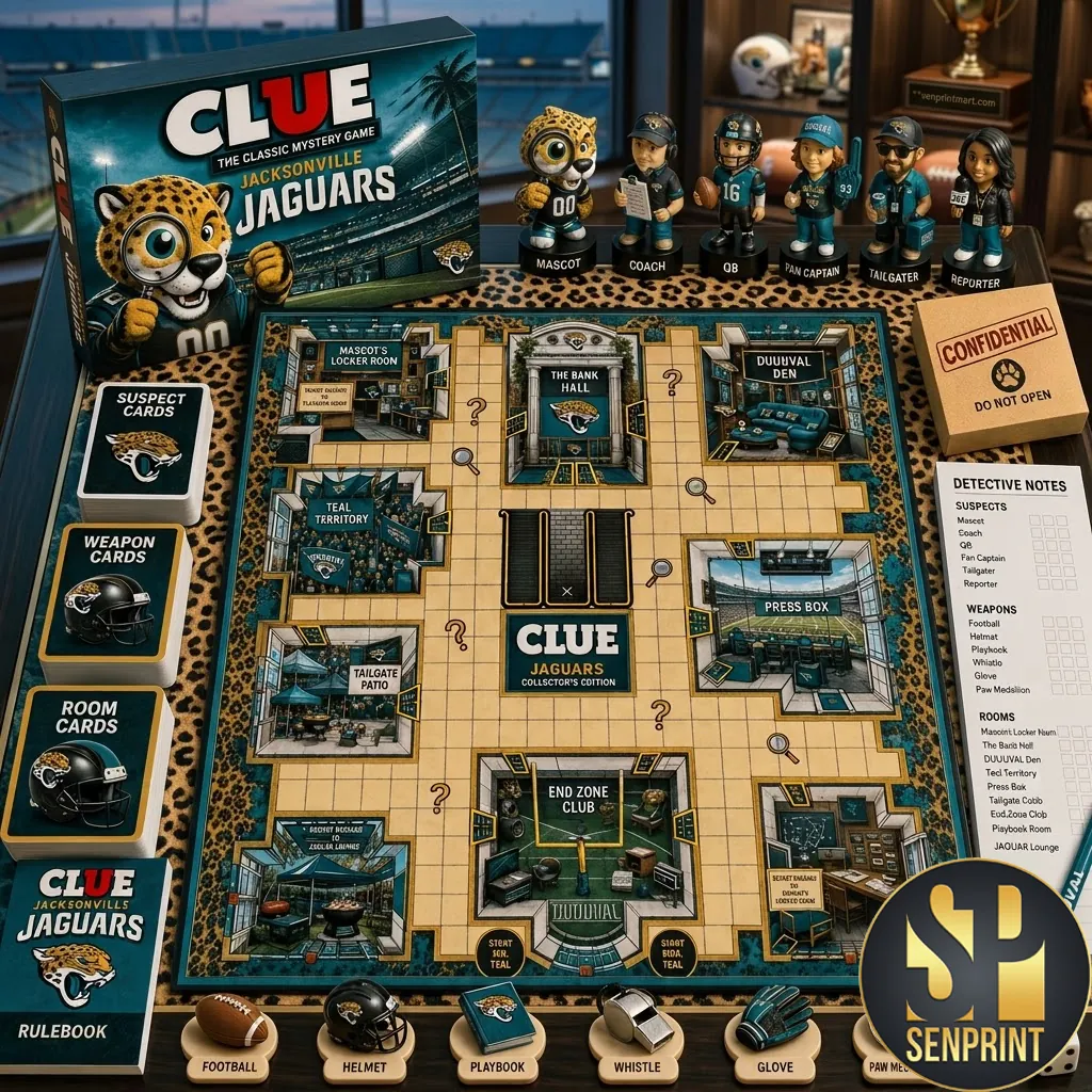 Jacksonville Jaguars Clue The Classic Mystery Collector’s Edition Board Game