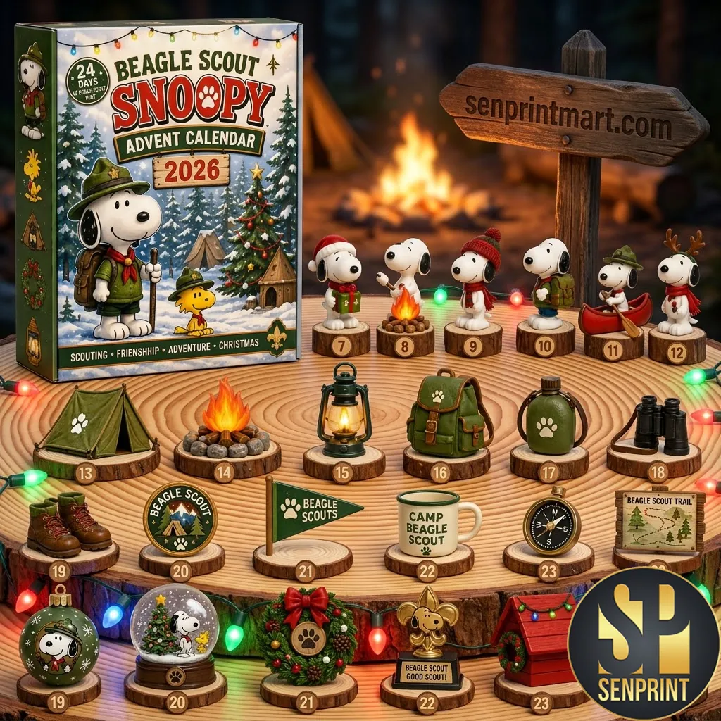 Snoopy Beagle Scout 2026 Limited Edition Christmas Advent Calendar